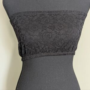 Miss Oops BoobTube Black Lace Bandeau M/L Goth Coquette